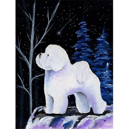 Carolines Treasures SS8397GF Starry Night Bichon Frise Flag - Garden Size; 11 X 15 In.